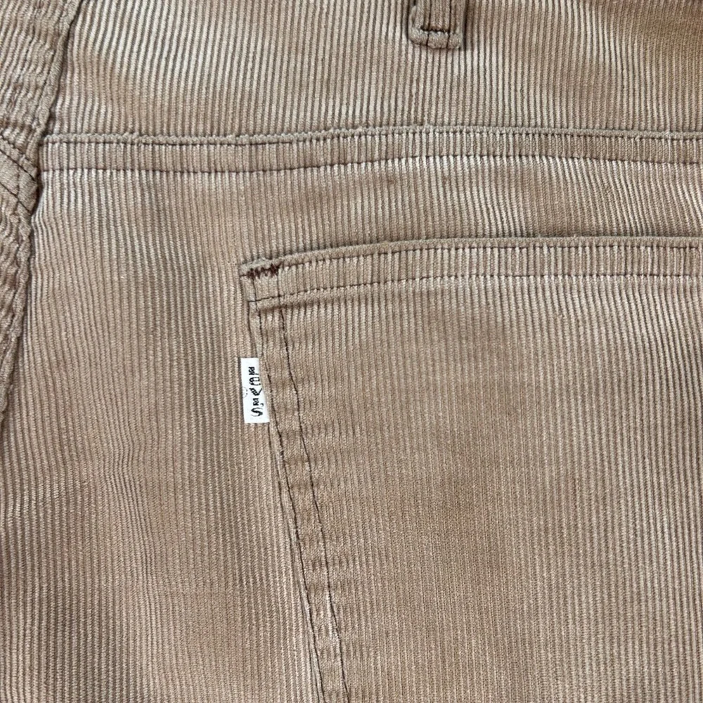 Vintage Levis Corduroy Pants Mens 35x29 Tan Brown 70s 80s Talon 42 Zip
